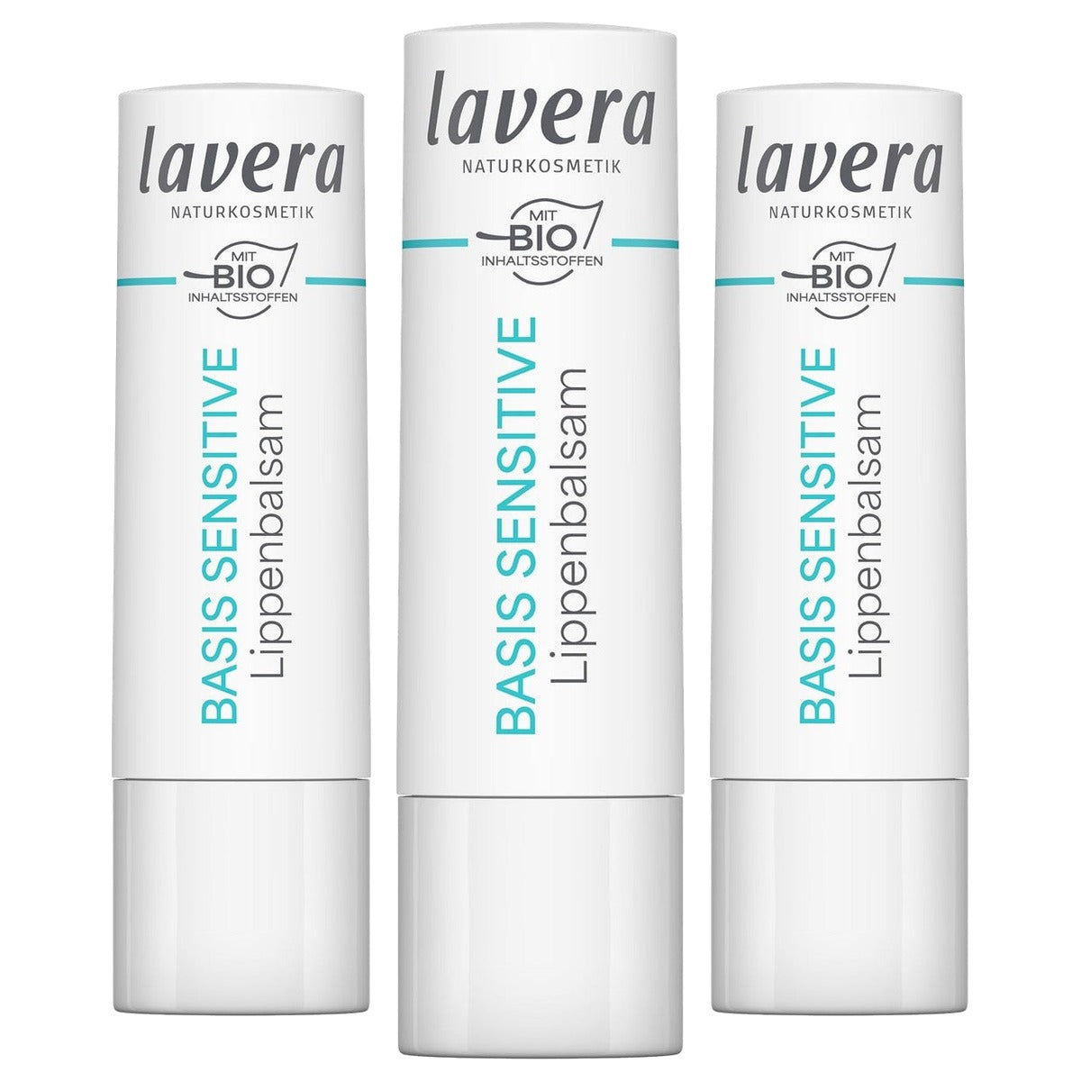 lavera basis gevoelige lippenbalsem (10 g) 3 x 1 stuk - Voordeelverpakking
