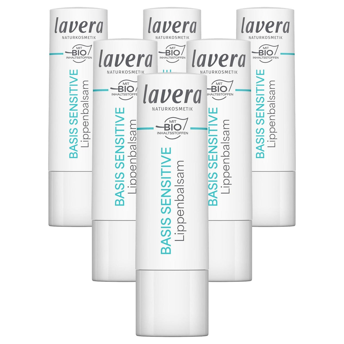 lavera basis gevoelige lippenbalsem (10 g) 6 x 1 stuk - Voordeelverpakking