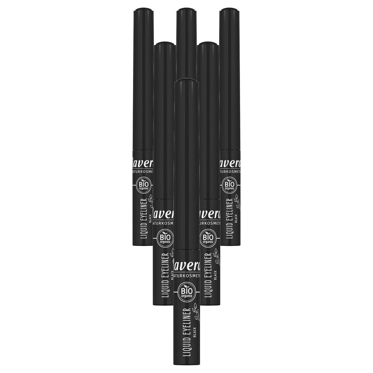 lavera Bio Liquid Eyeliner Black 01 6 x 2,8 ml - Voordeelverpakking