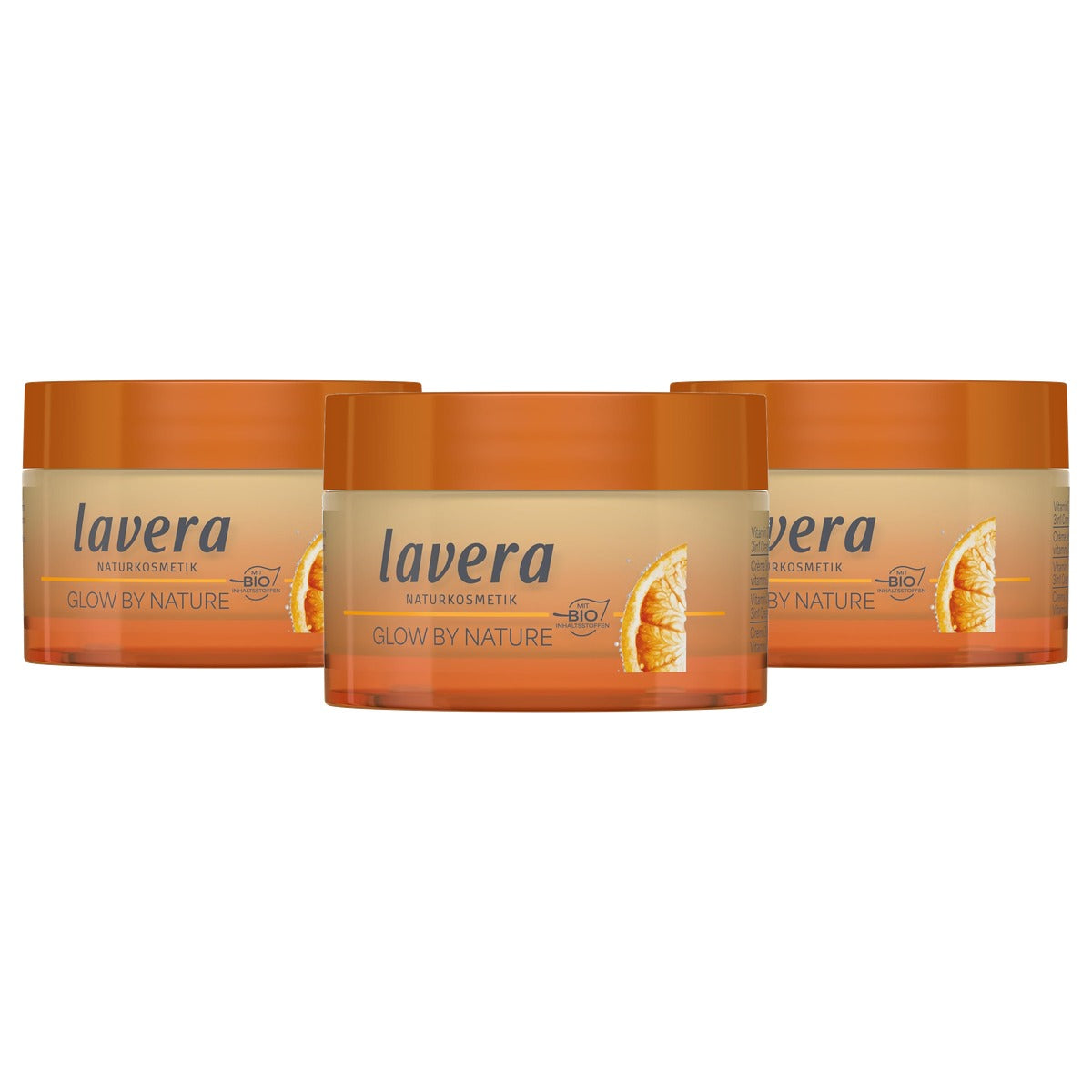 lavera Glow by Nature Vitamine C 3-in-1 Crème 3 x 50 ml - Voordeelverpakking