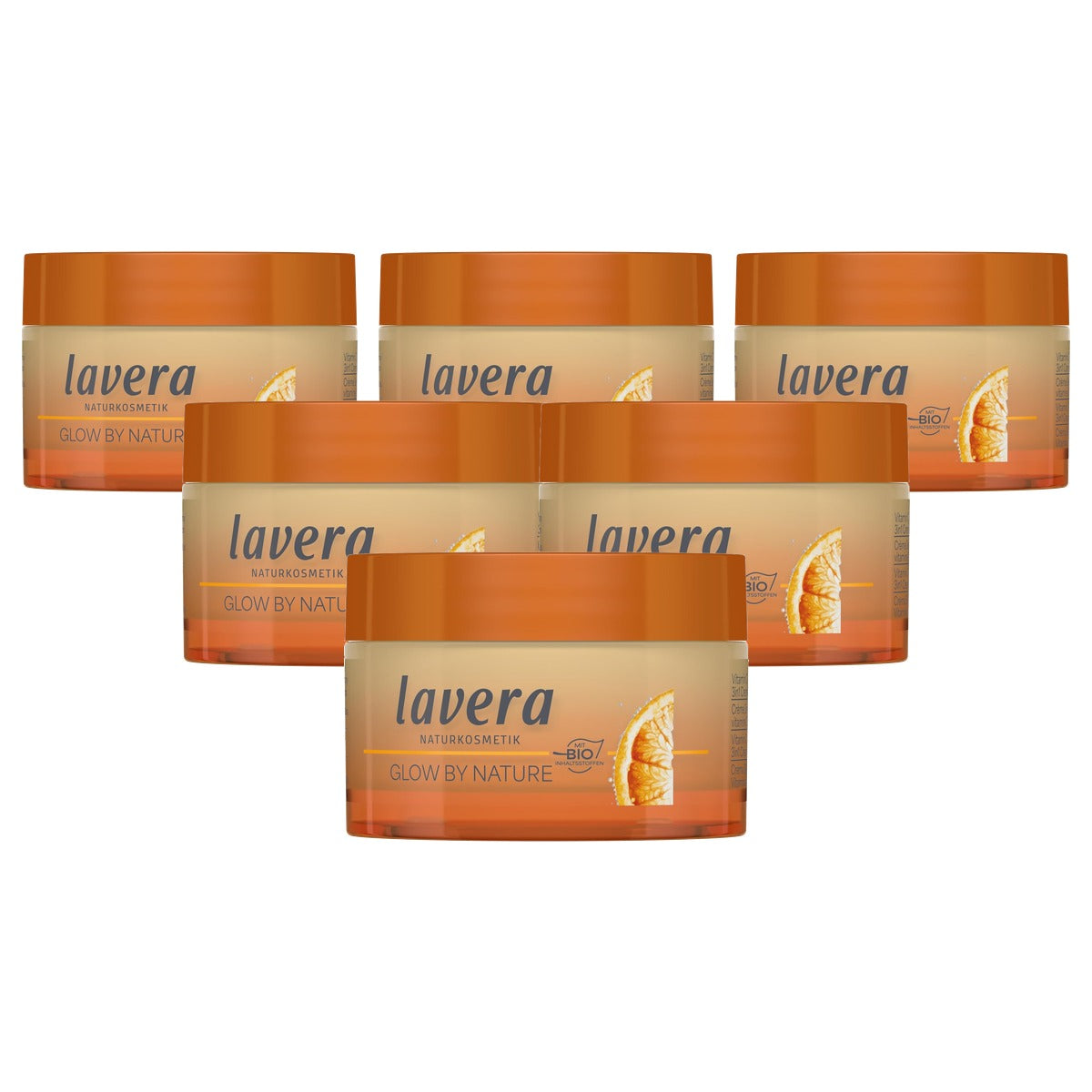 lavera Glow by Nature Vitamine C 3-in-1 Crème 6 x 50 ml - Voordeelverpakking
