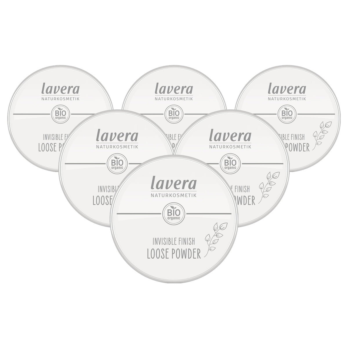 lavera Invisible Finish Losse Poeder transparant 6 x 11 g - Voordeelverpakking