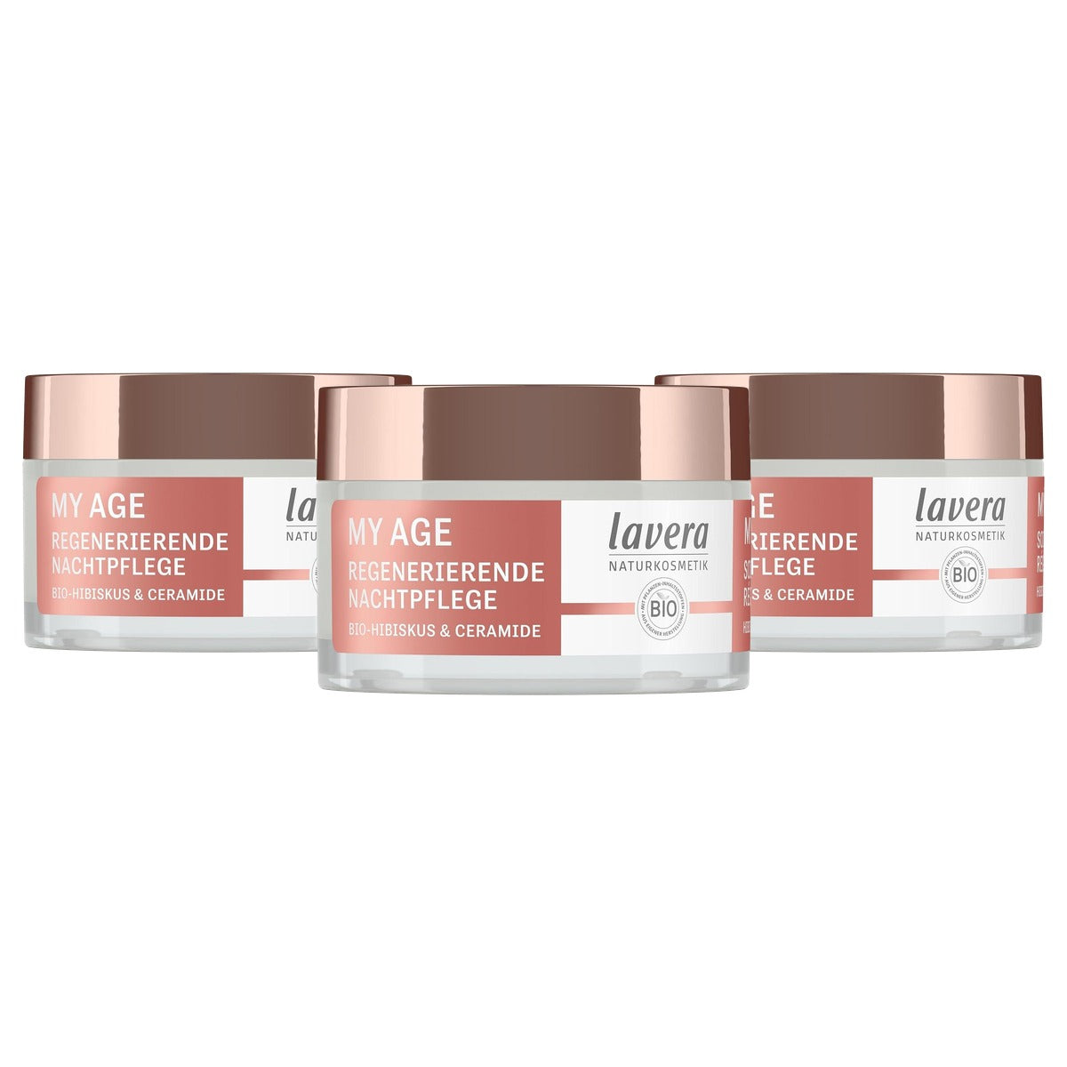 lavera MY AGE Nachtverzorging tegen pigmentvlekken 3 x 50 ml - Voordeelverpakking