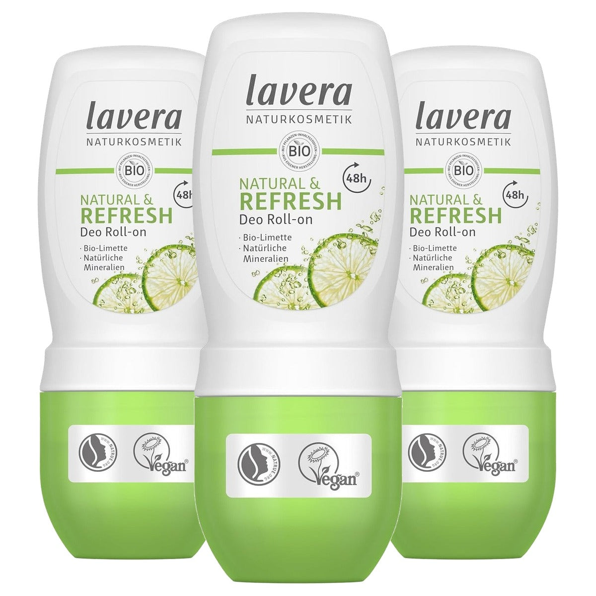 lavera Natural & Refresh Roll-on Deo 3 x 50 ml - Voordeelverpakking