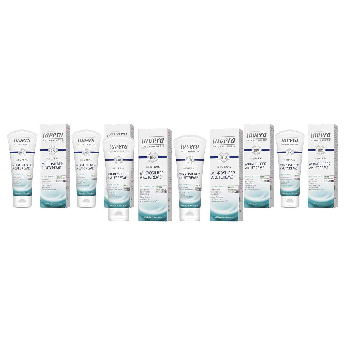 lavera Neutrale acute crème met microzilver - 3-pack
