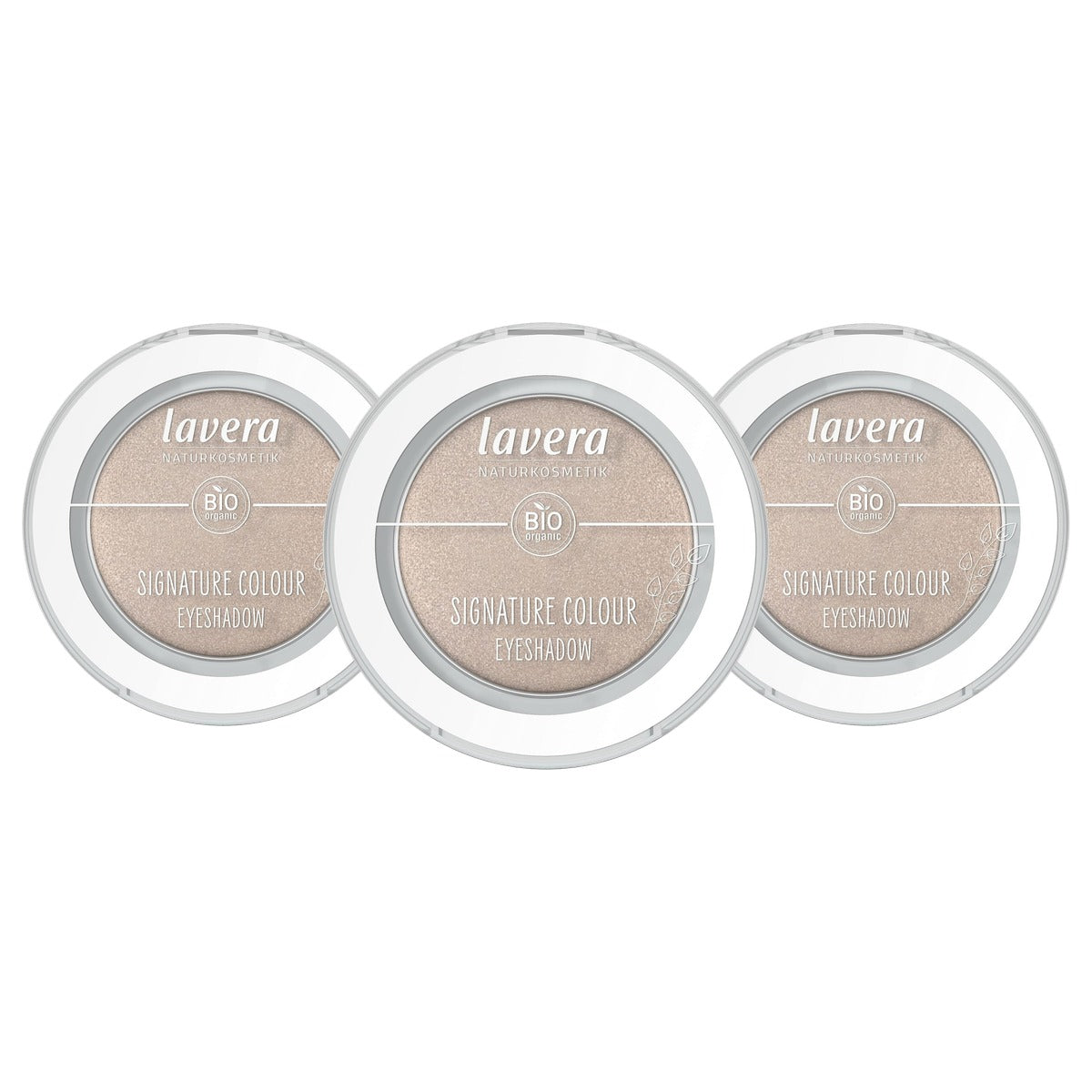 lavera Signature Colour Eyeshadow Moon Shell 05 nude 3 x 1,5 gram - Voordeelverpakking