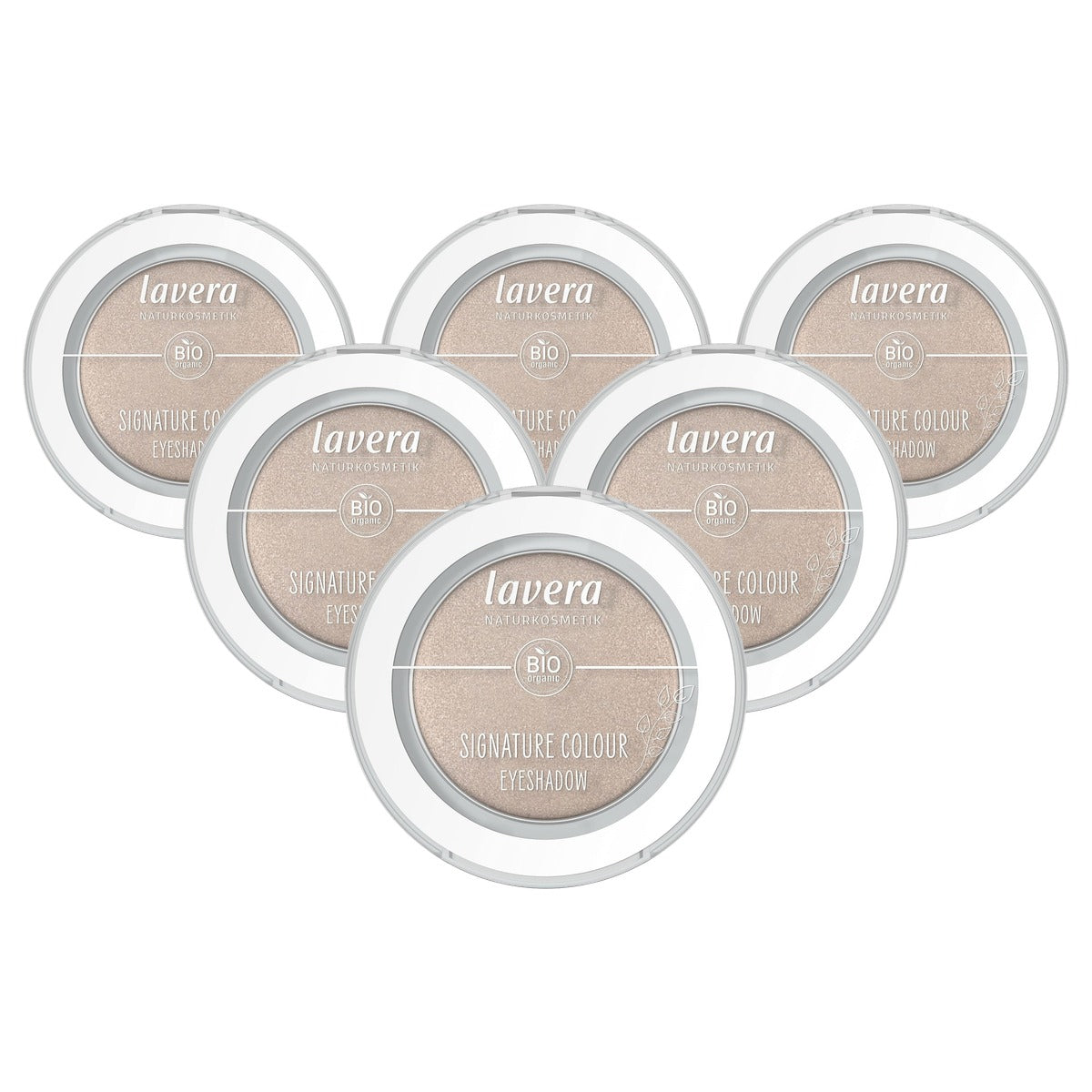 lavera Signature Colour Eyeshadow Moon Shell 05 nude 6 x 1,5 gram - Voordeelverpakking