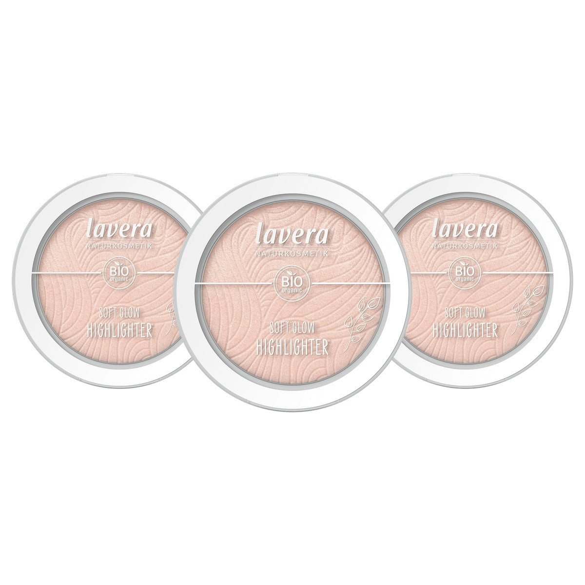 lavera Soft Glow Highlighter Aurora Glow 02 3 x 5,5 g - Voordeelverpakking
