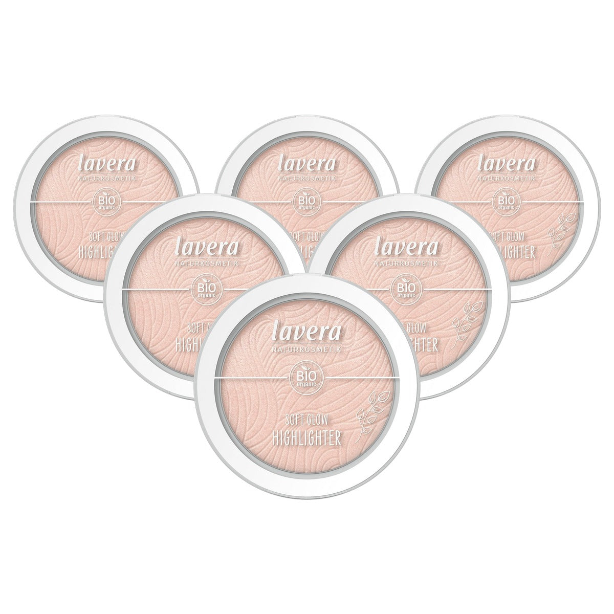 lavera Soft Glow Highlighter Aurora Glow 02 6 x 5,5 g - Voordeelverpakking