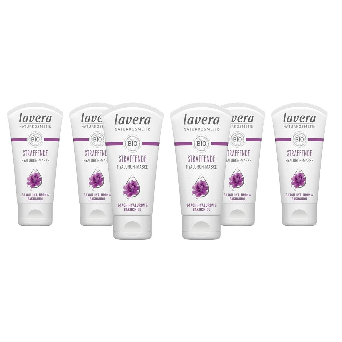 lavera Verstevigend hyaluronmasker 3 x 50 ml - Voordeelverpakking