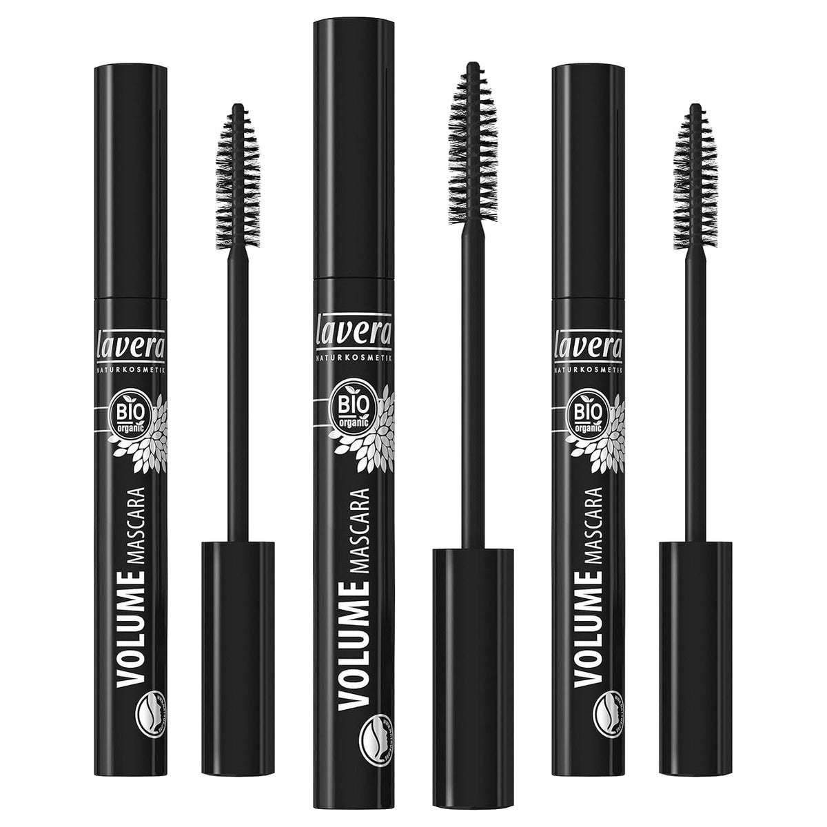 lavera Volume mascara bruin 3 x 9 ml - Voordeelverpakking
