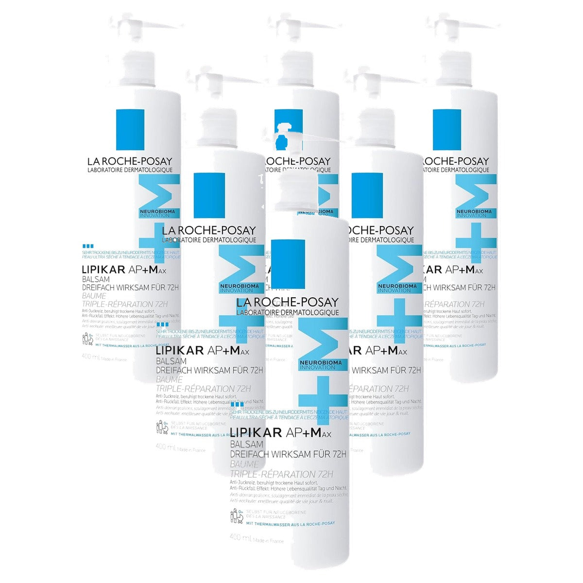 La Roche-Posay Lipikar Balsem AP+Max Bodylotion 400 ml - 6-pack