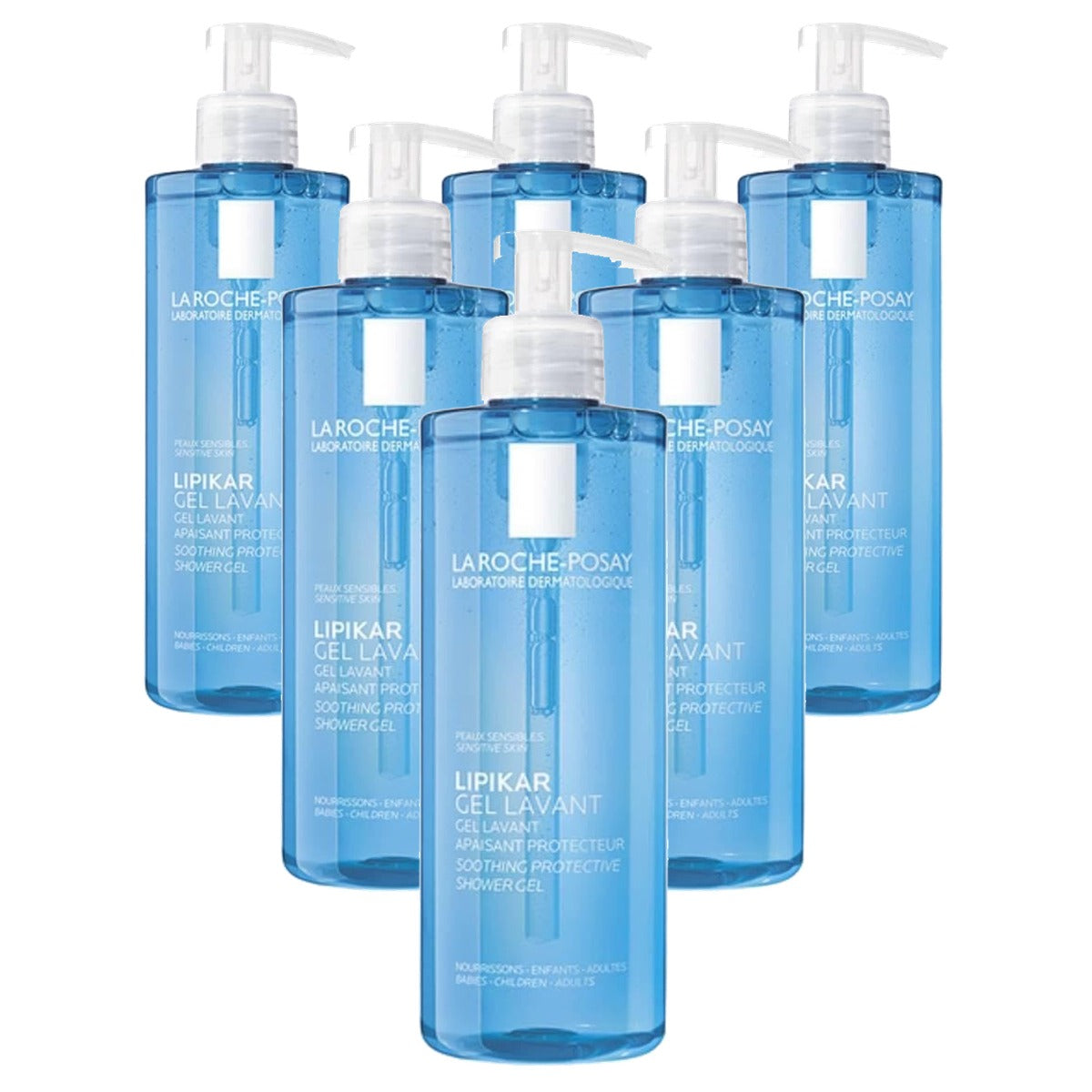 La Roche-Posay Lipikar Gel Lavant Douchegel voor Gevoelige Huid 400 ml - 6-pack