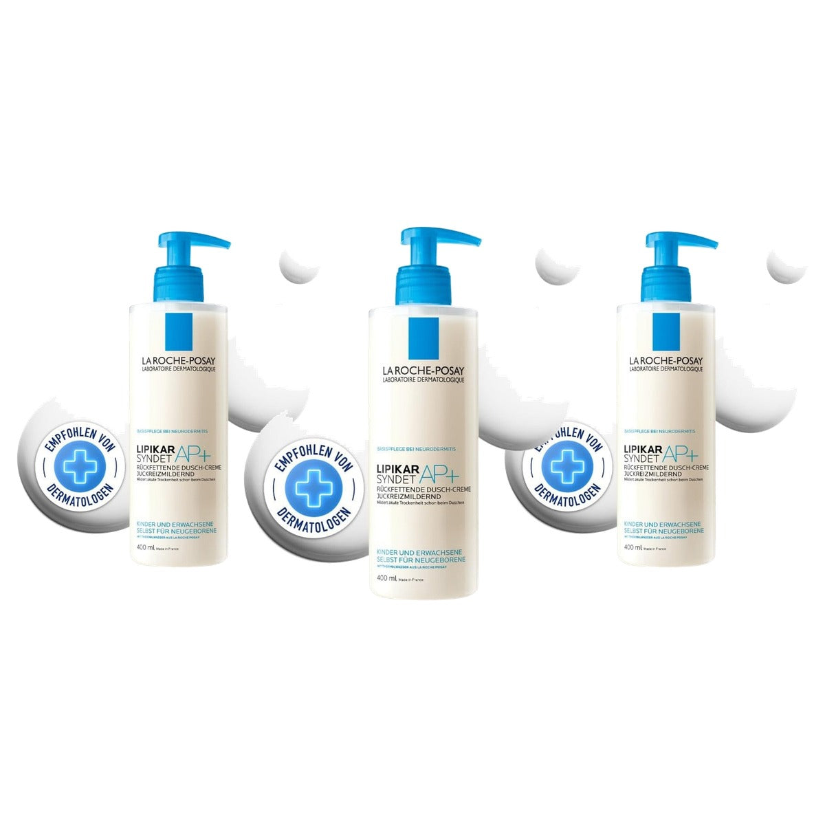 La Roche-Posay Lipikar Syndet AP+ Douchecrème 400 ml - 3-pack