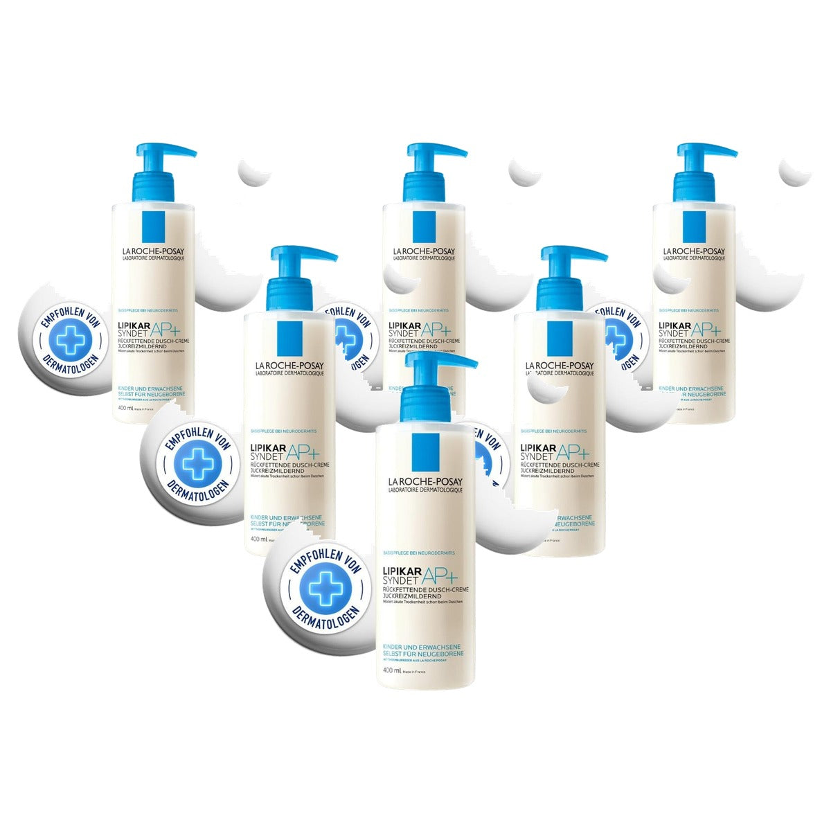 La Roche-Posay Lipikar Syndet AP+ Douchecrème 400 ml - 6-pack