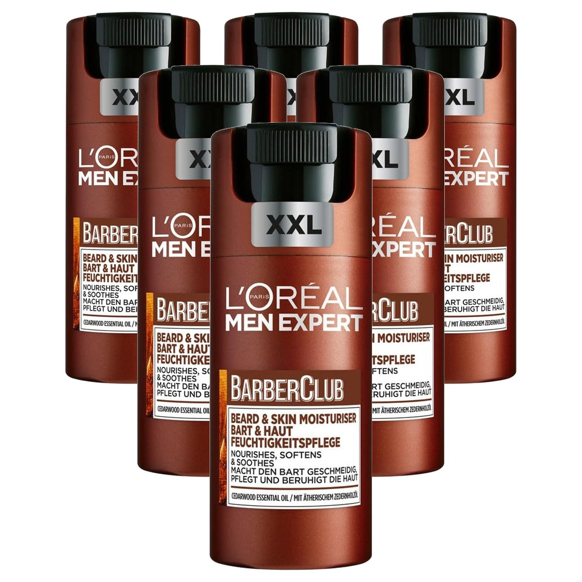 L'Oréal Men Expert Barber Club 2-in-1 Moisturizer 6 x 100 ml - Voordeelverpakking