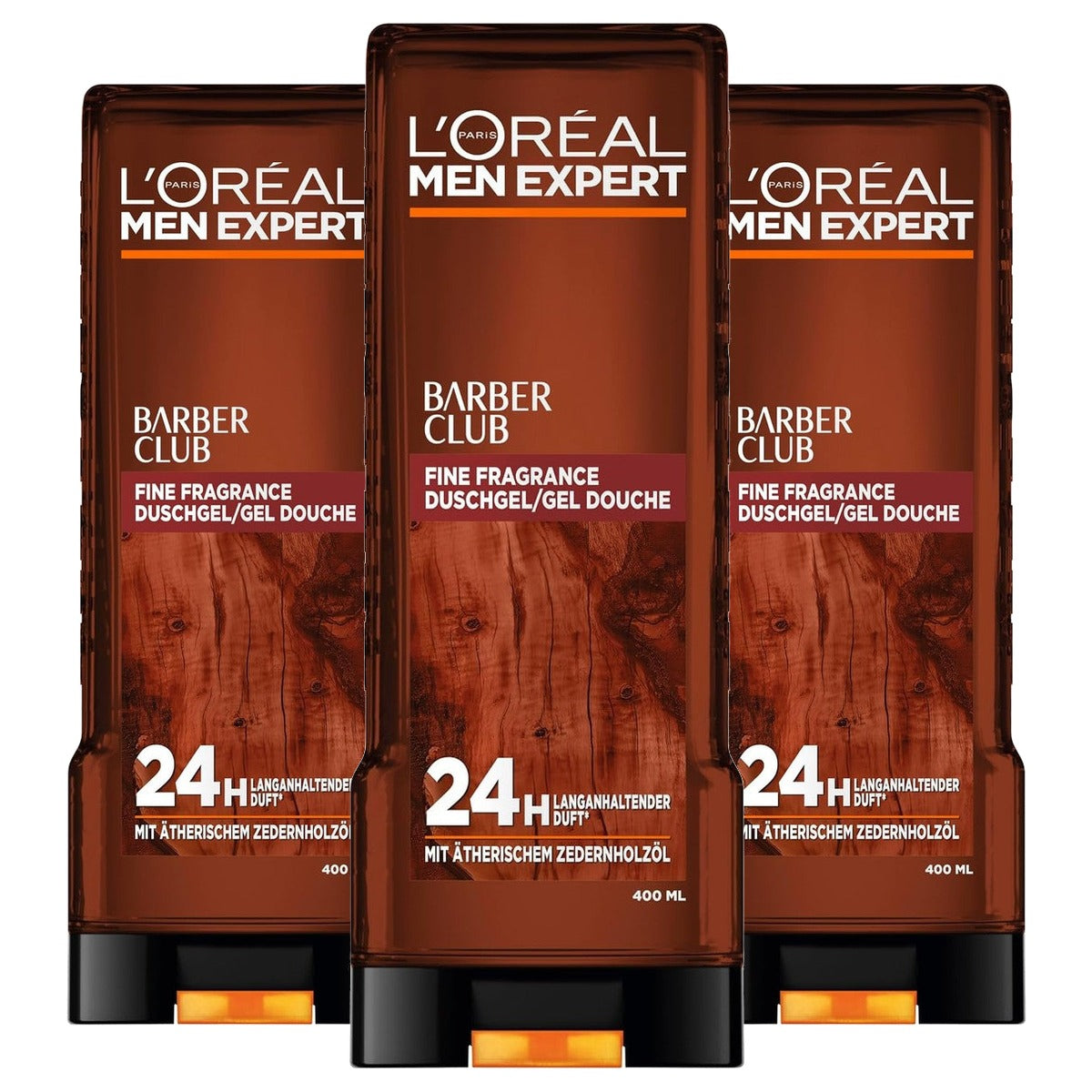L'Oréal Men Expert Barber Club Douchegel 3 x 400 ml - Voordeelverpakking