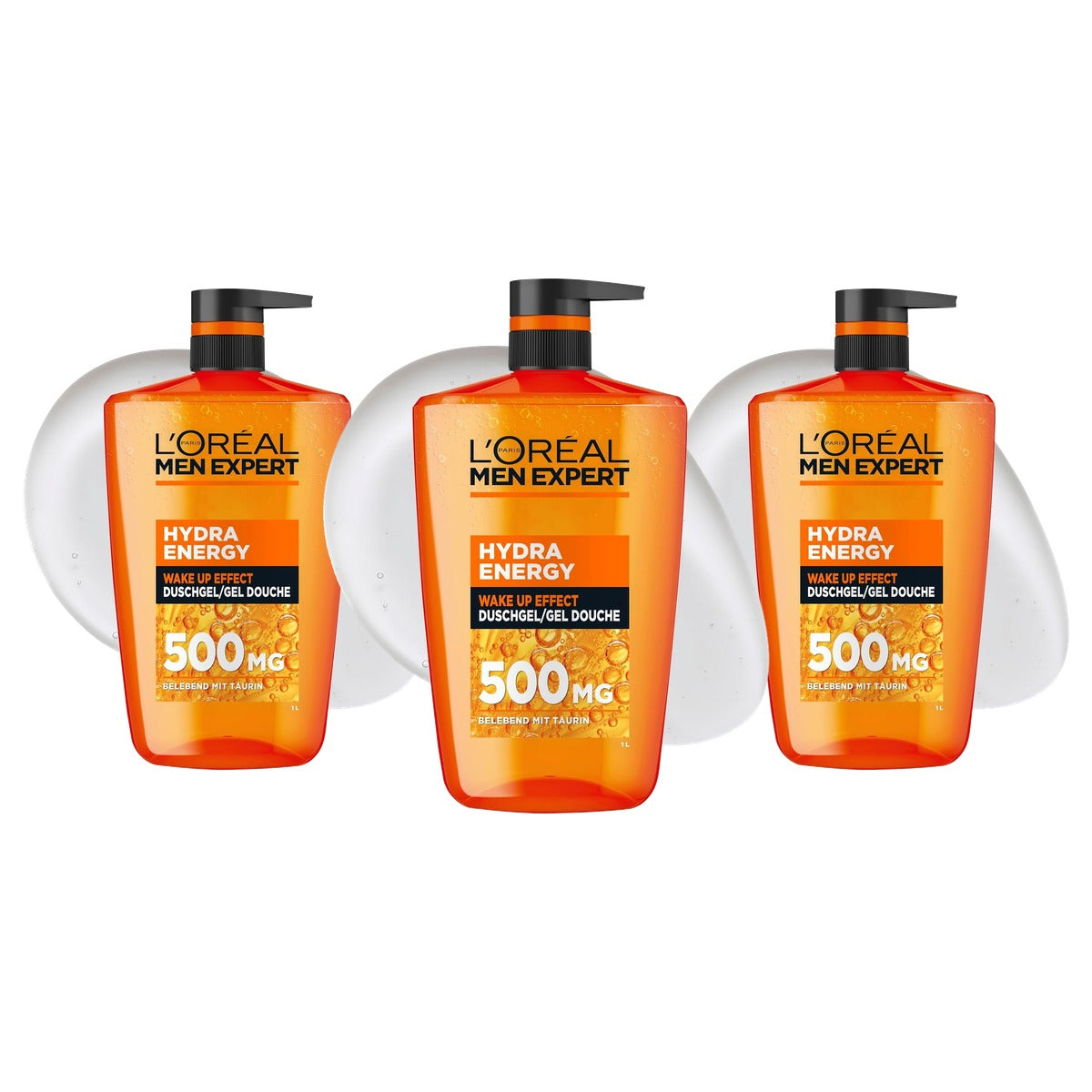 L'Oréal Men Expert Hydra Energy 3-in-1 Douchegel 3 x 1000 ml - Voordeelverpakking