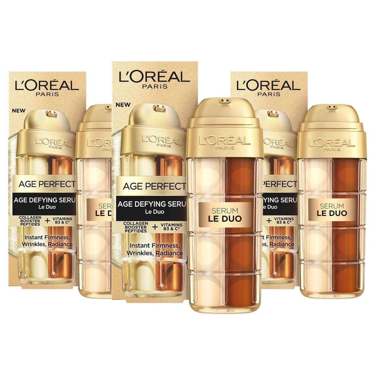 L'Oreal Paris Age Perfect Anti-aging Serum 3 x 30 ml - Voordeelverpakking