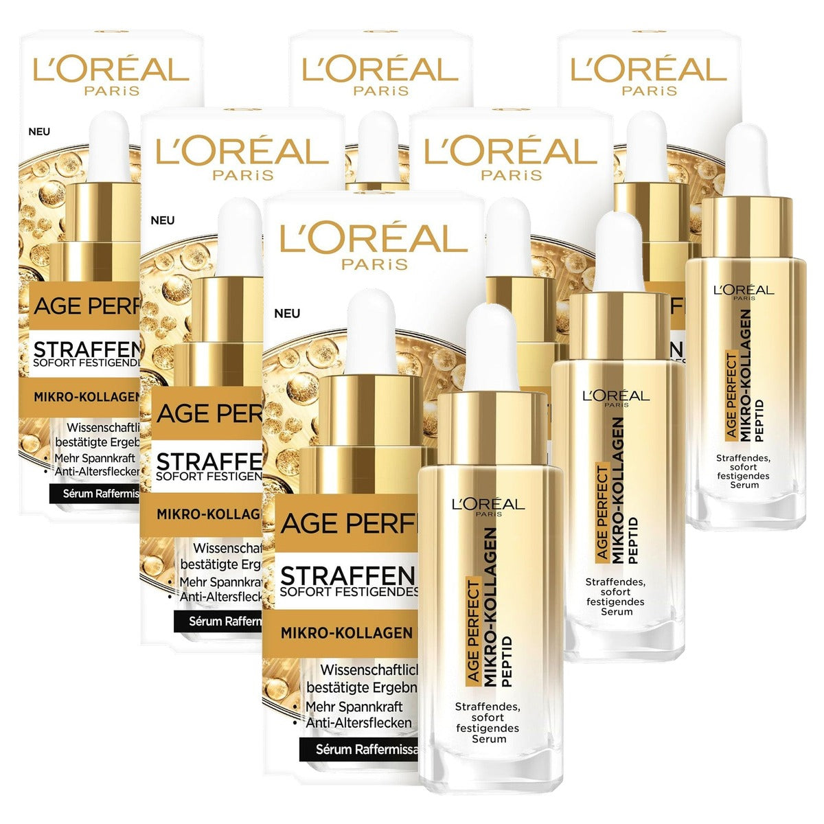 L'Oréal Paris Age Perfect Collageen Expert Serum 6 x 30 ml - Voordeelverpakking