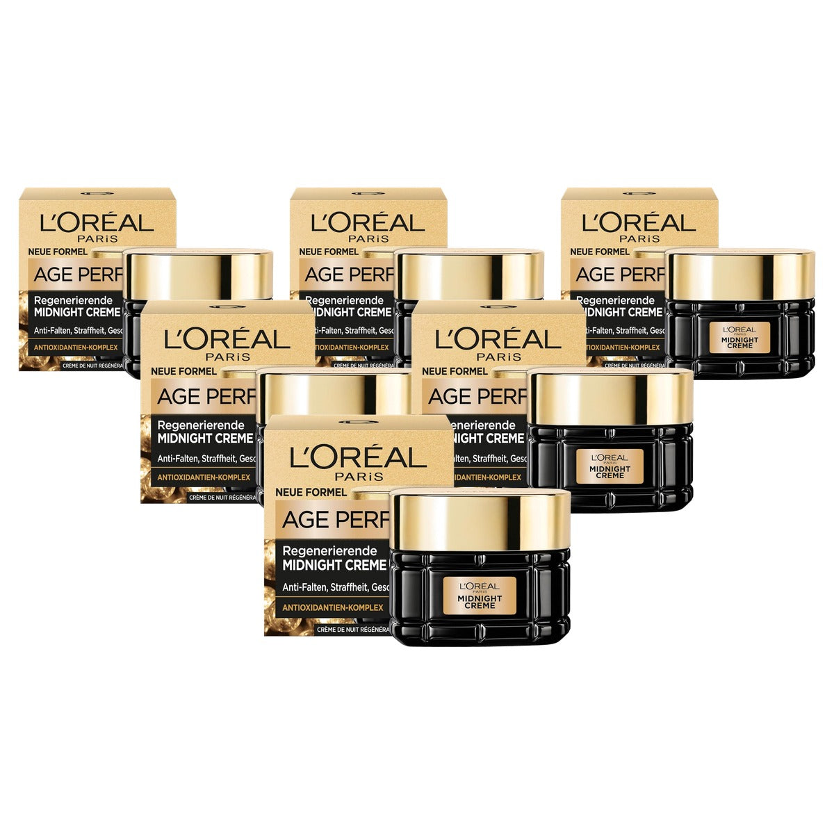 L'Oréal Paris Age Perfect Cell Renaissance Midnight Cream 6 x 50 ml - Voordeelverpakking