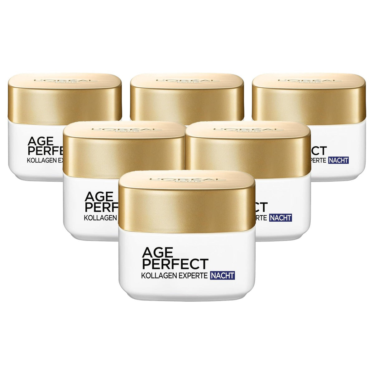 L'Oréal Paris Age Perfect Pro-collageen Expert Nachtcrème 6 x 50 ml - Voordeelverpakking
