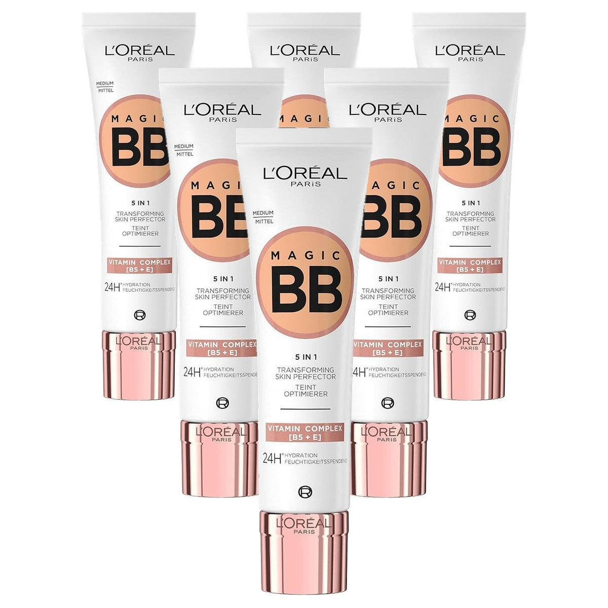 L'Oreal Paris BB C'est Magic Medium 6 x 30 ml - Voordeelverpakking