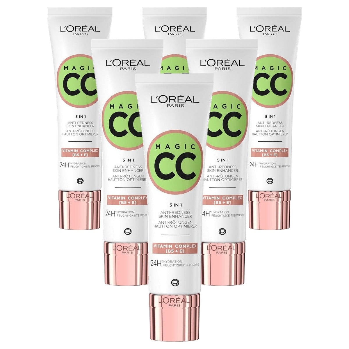 L'Oréal Paris CC C'est Magic Anti-roodheid 6 x 30 ml - Voordeelverpakking