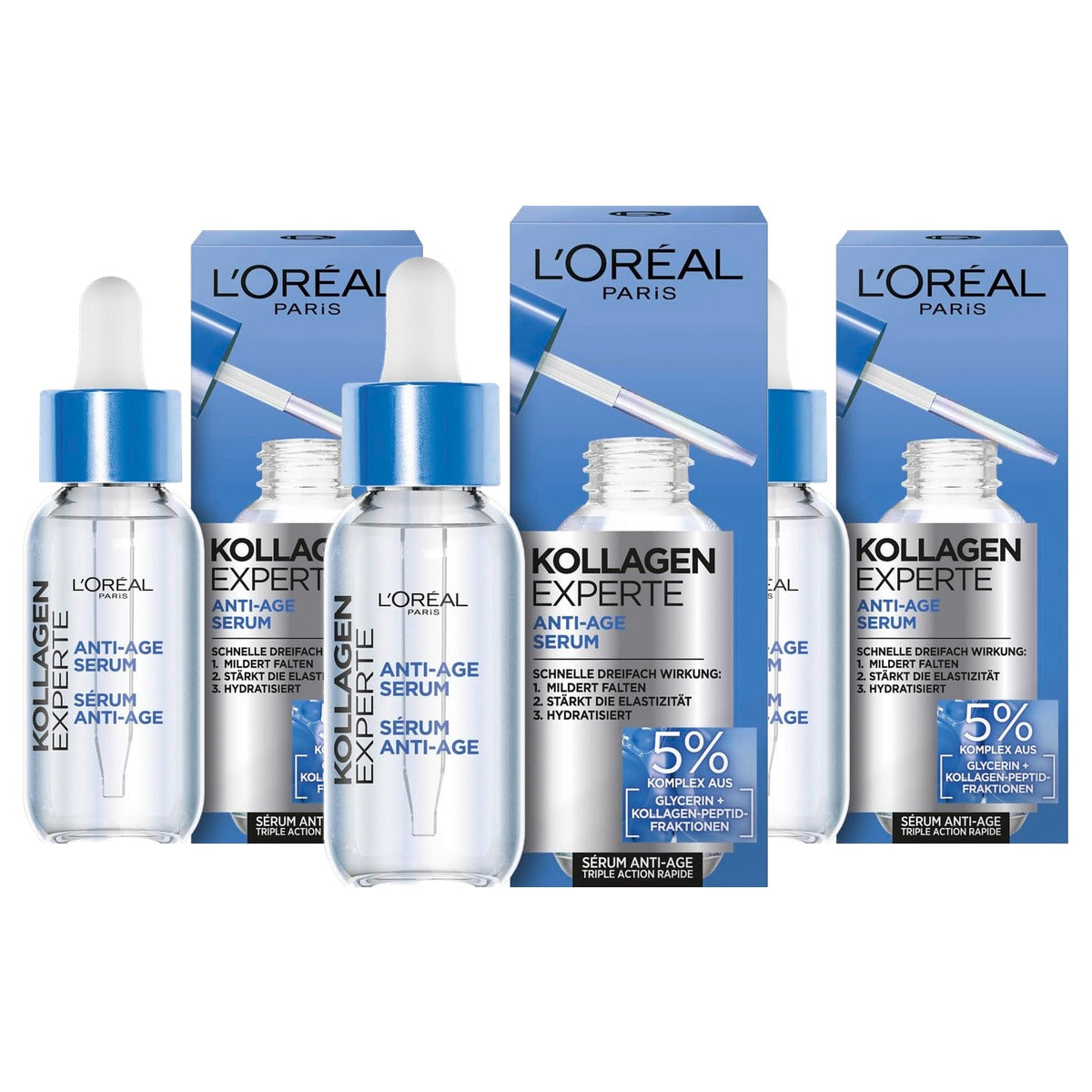 L'Oréal Paris Collageen Expert Anti-Age Serum 3 x 30 ml - Voordeelverpakking