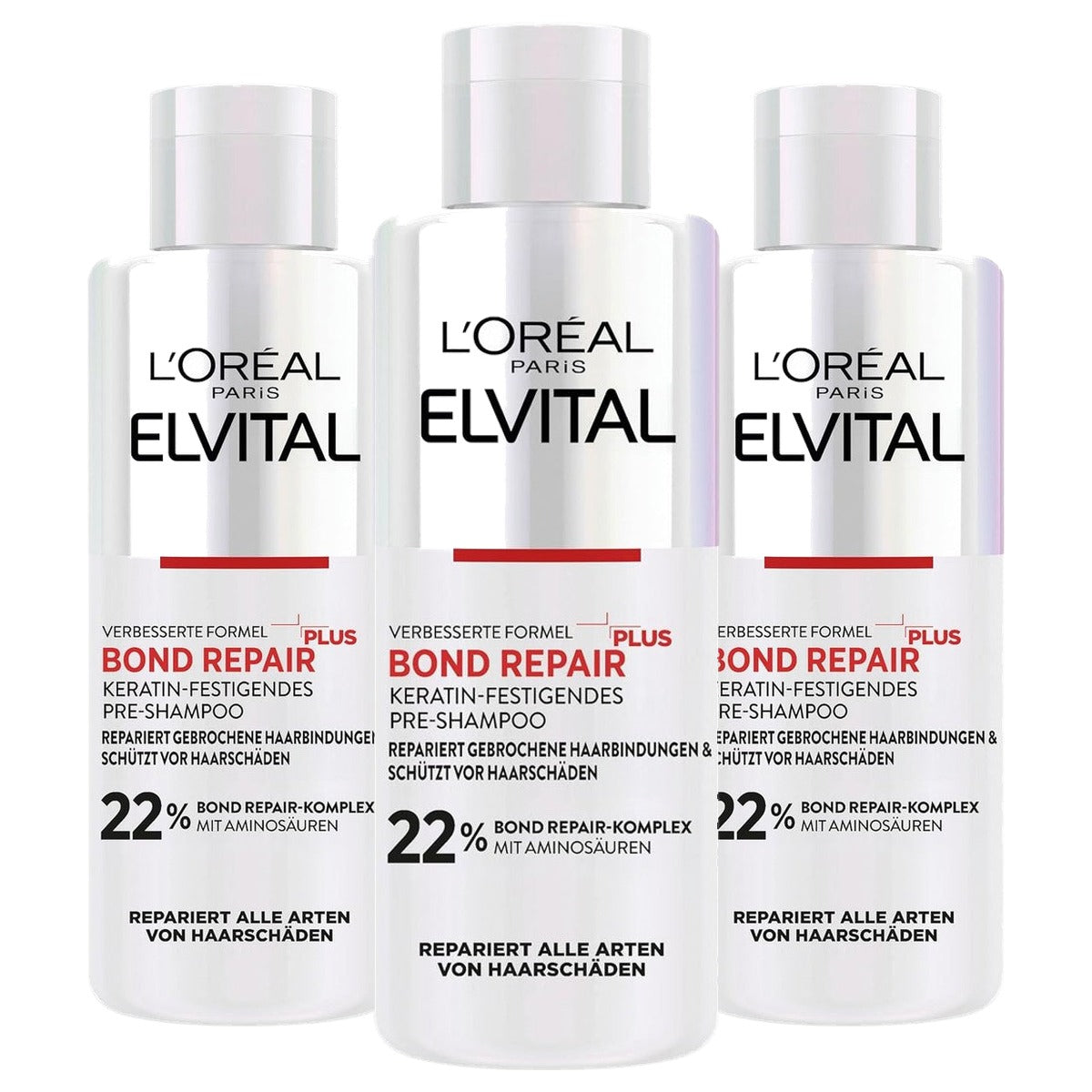 L'Oréal Paris Elvital Bond Repair Plus Pre-shampoo 3 x 200 ml - Voordeelverpakking
