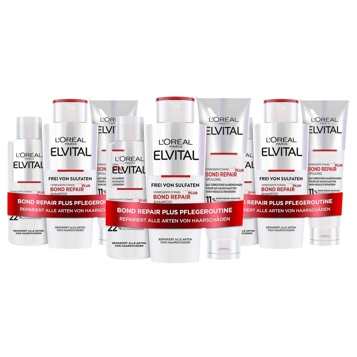 L'Oréal Paris Elvital Bond Repair Plus Routine 3-delig - 3-pack