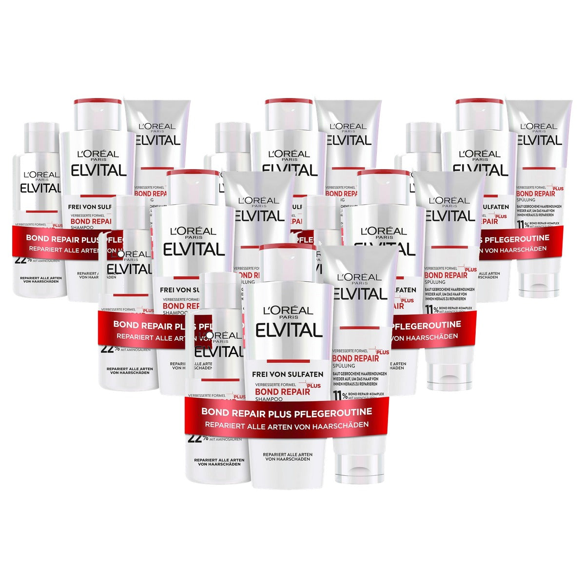 L'Oréal Paris Elvital Bond Repair Plus Routine 3-delig - 6-pack