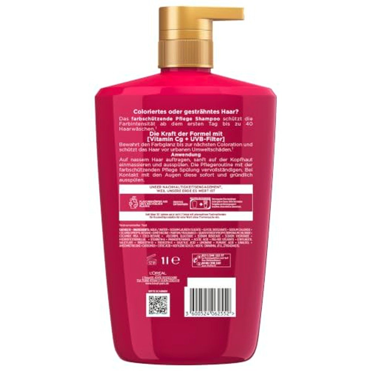 L'Oréal Paris Elvital Color Glanz Kleurbeschermende Shampoo met UV-filter 1000 ml door L'Oréal nu bij Huishoudvoordeel