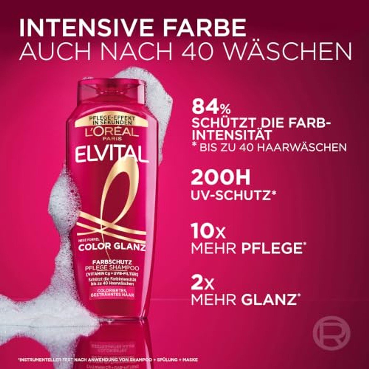 L'Oréal Paris Elvital Color Glanz Kleurbeschermende Shampoo met UV-filter 1000 ml door L'Oréal nu bij Huishoudvoordeel