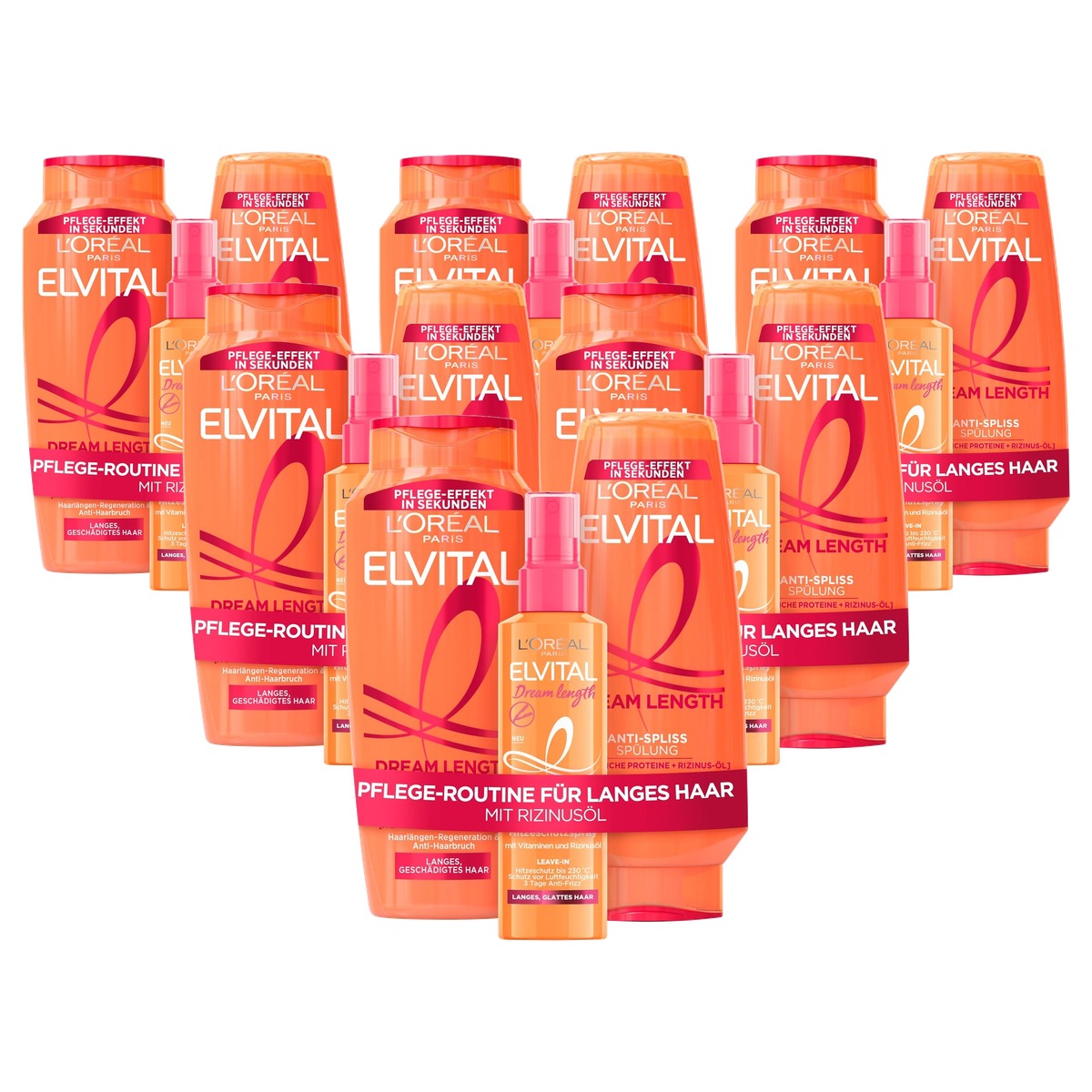 L'Oréal Paris Elvital Dream Length Set 6 x 700 ml - Voordeelverpakking