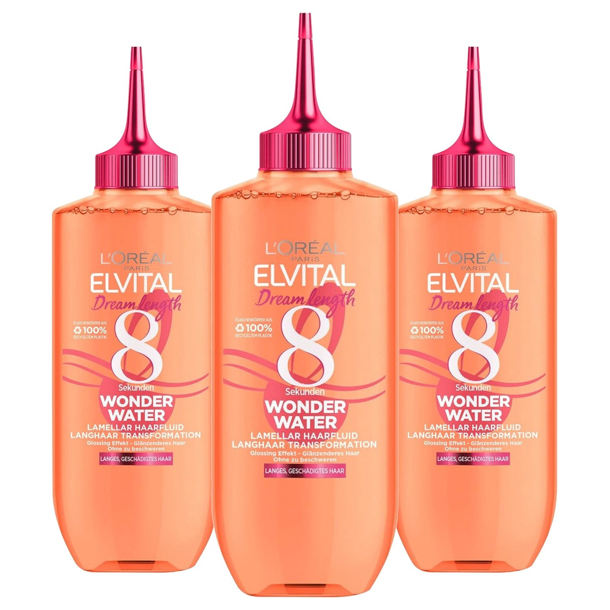 L'Oréal Paris Elvital Dream Length Wonder Water 3 x 200 ml - Voordeelverpakking