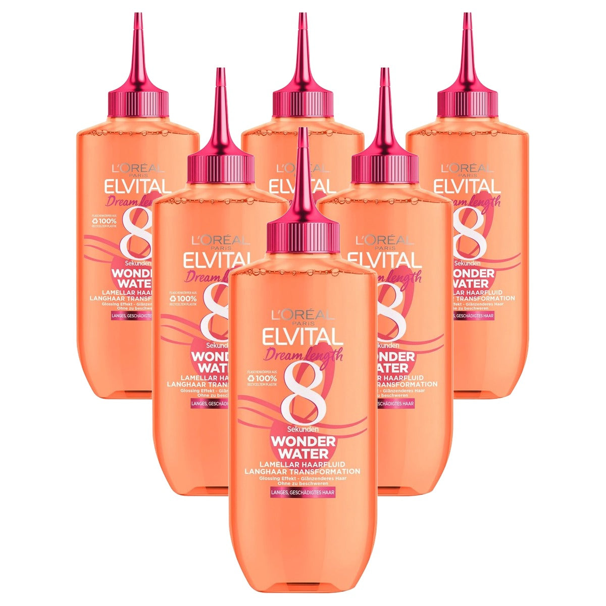 L'Oréal Paris Elvital Dream Length Wonder Water 6 x 200 ml - Voordeelverpakking
