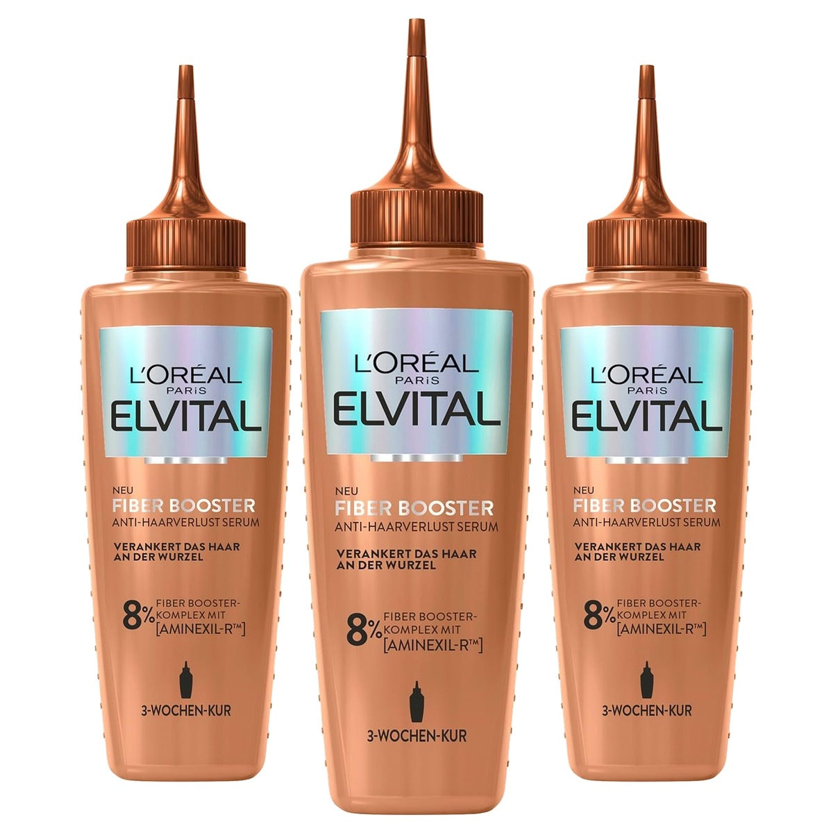 L'Oréal Paris Elvital Fiber Booster Hoofdhuidserum 3 x 102 ml - Voordeelverpakking