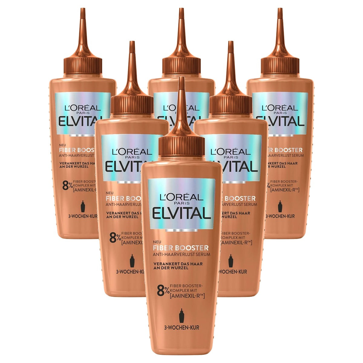 L'Oréal Paris Elvital Fiber Booster Hoofdhuidserum 6 x 102 ml - Voordeelverpakking