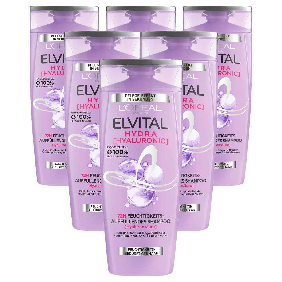 L'Oreal Paris Elvital Hydra Hyaluronic Shampoo 300 ml - 6 stuks