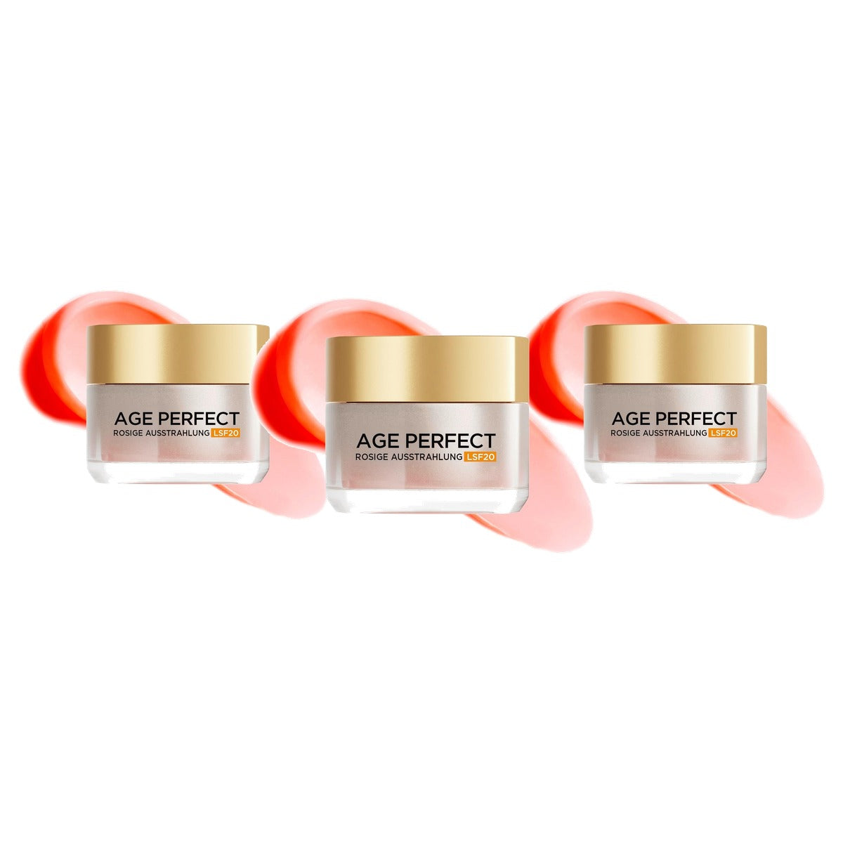 L'Oréal Paris Age Perfect Golden Age Rosé Dagcrème SPF 20 3 x 50 ml - Voordeelverpakking