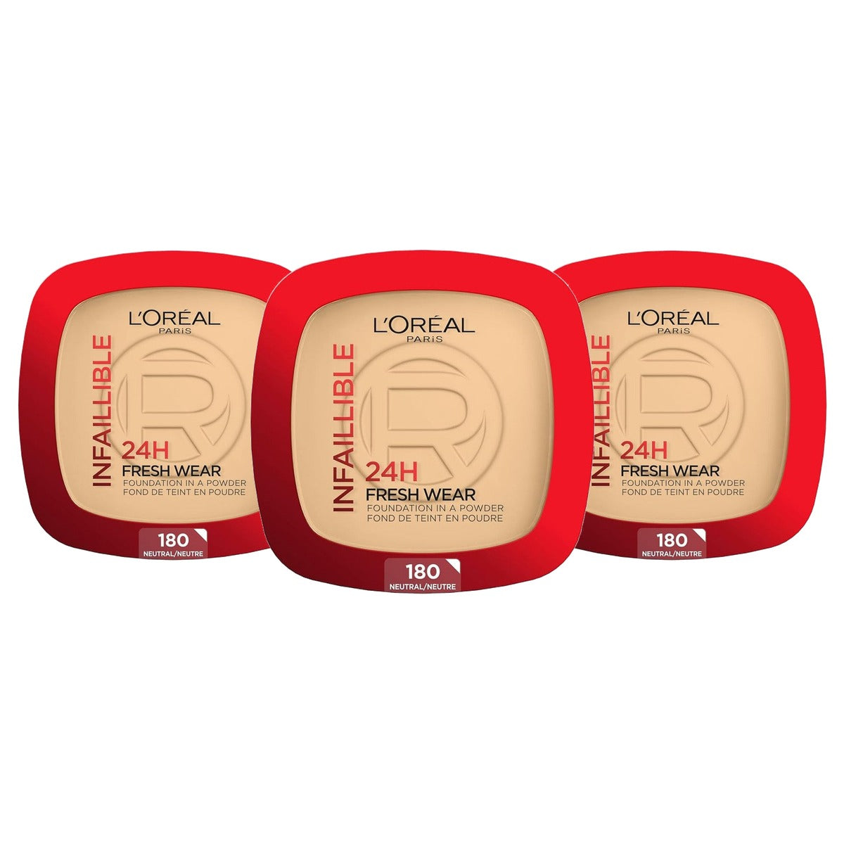 L'Oréal Paris Infaillible 24H Fresh Wear Foundation Powder 3 x 9 g - Voordeelverpakking