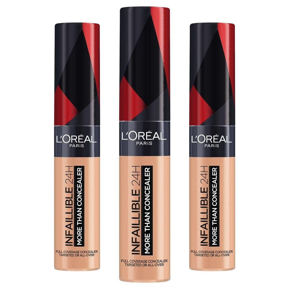 L'Oréal Paris Infaillible More Than Concealer 327 Cashmere 3 x 11 ml - Voordeelverpakking
