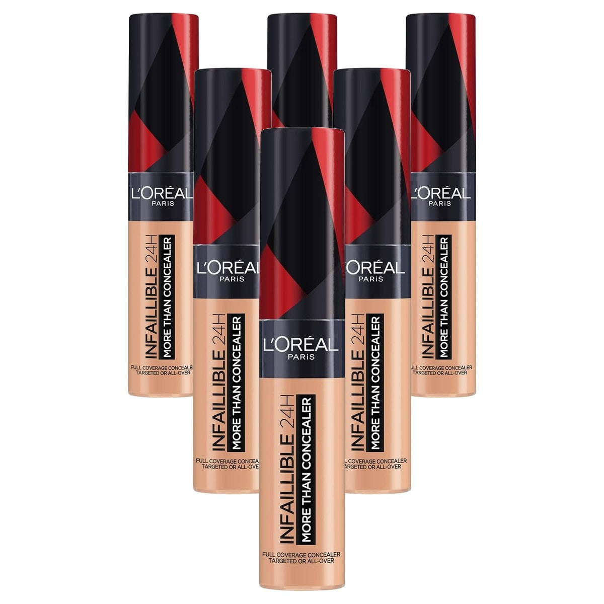 L'Oréal Paris Infaillible More Than Concealer 327 Cashmere 6 x 11 ml - Voordeelverpakking