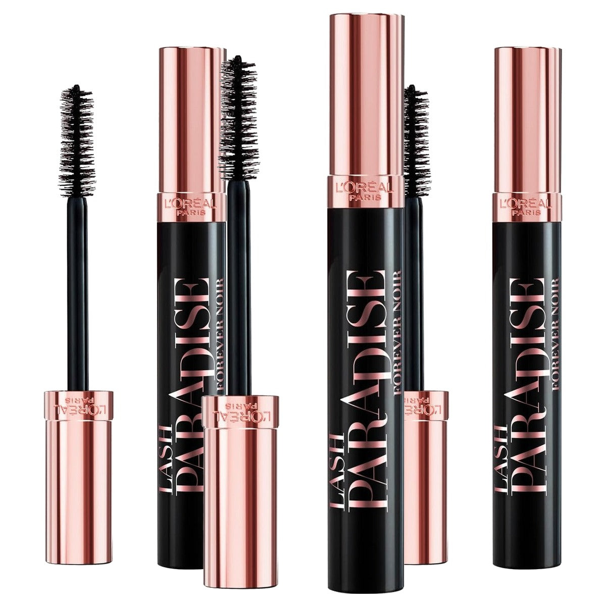 L'Oréal Paris Lash Paradise Forever Noir mascara 3 x 6,4 ml - Voordeelverpakking