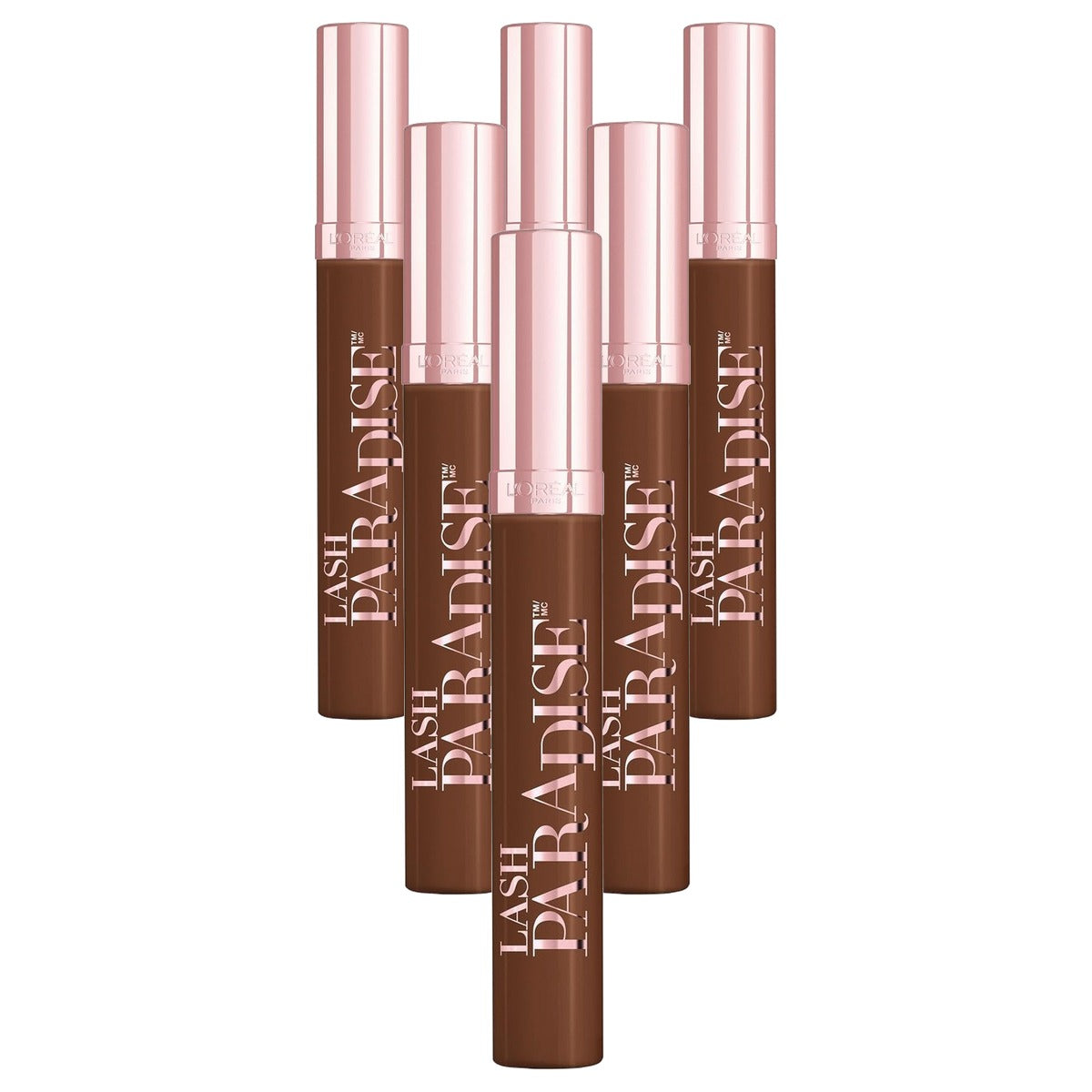 L'Oréal Paris Lash Paradise Latte Brown 6 x 10 g - Voordeelverpakking