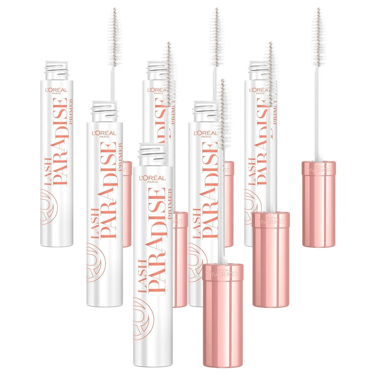 L'Oréal Paris Lash Paradise Primer transparant 6 x 7,2 ml - Voordeelverpakking
