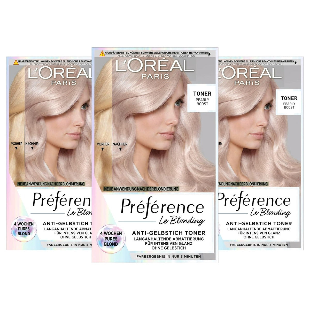 L'Oreal Paris Préférence Le Blonding Pearly Boost 1 x - 3-pack