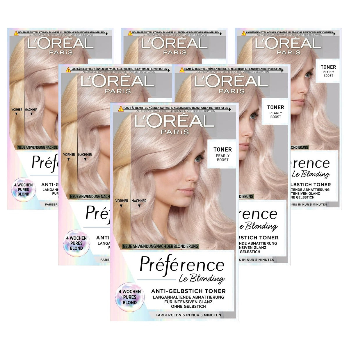 L'Oreal Paris Préférence Le Blonding Pearly Boost 1 x - 6-pack