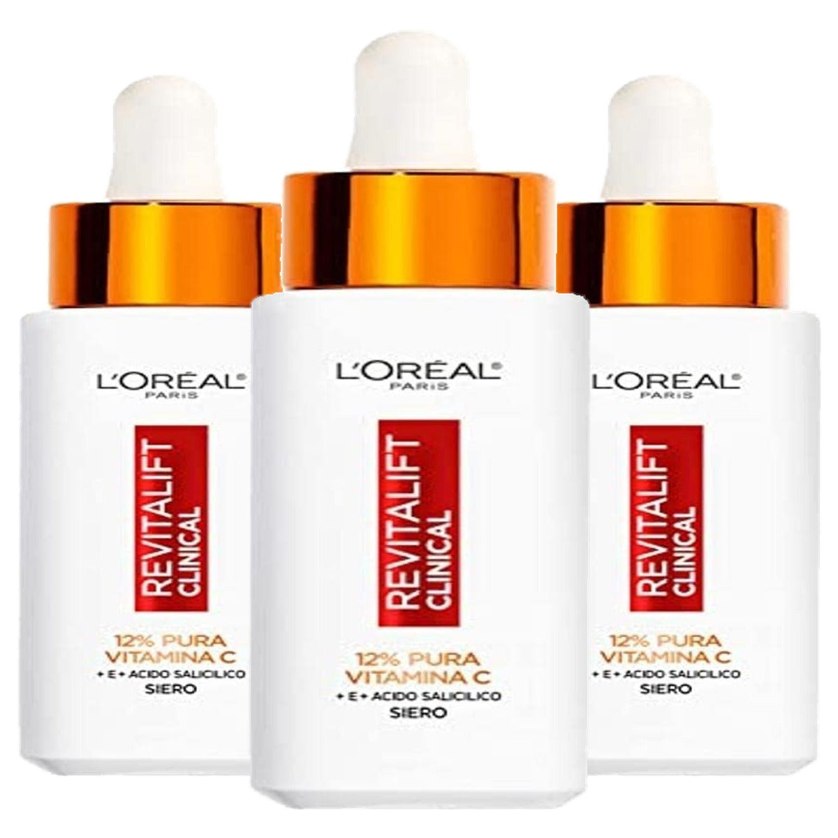 L'Oréal Paris Revitalift Clinical Gezichtsserum 3 x 30 ml - Voordeelverpakking